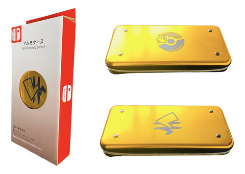 Estuche Nintendo Switch Oled Protector Pikachu Metal Wonder