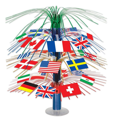 Internacional Bandera Cascade Centerpiece, 18-inch, Multicol