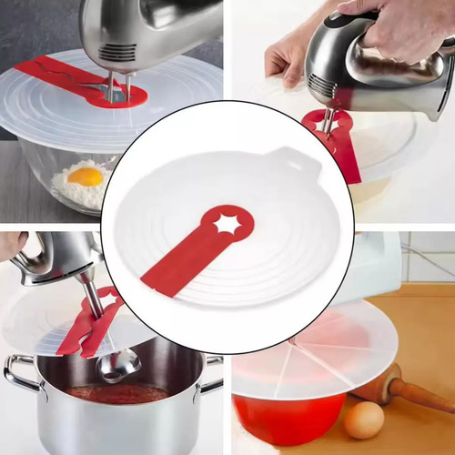 Protector Anti Salpicaduras De Plástico Para Batidora Accesorio De Cocina Ideal Para Evitar Derrames Y Mantener Limpio Ohmyshop
