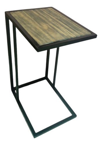 Mesa Auxiliar Tipo Industrial.hierro Y Madera