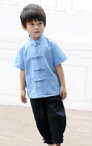 Ropa De Kung-fu Para Bebé Niño, Camisa, Camisa Tang, Disfrac