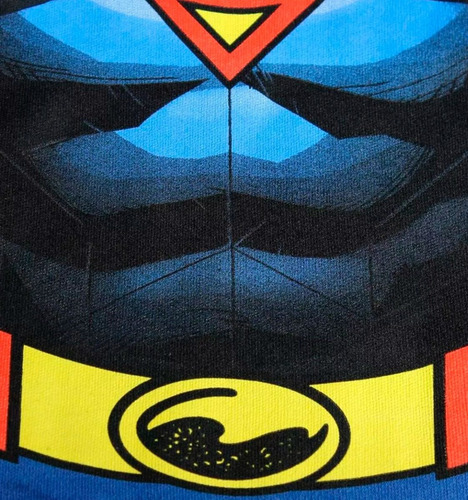 Imagen 9 de 10 de Pañalero Bebé Ropa Dc Comics Superman Musculos Set 2 Piezas