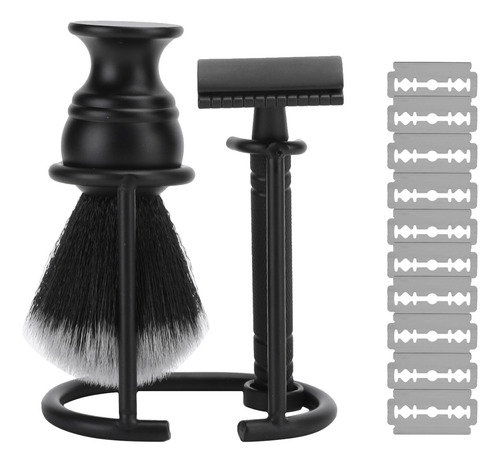 Set De Afeitado Para Hombre, Brocha Rack Blade, Para Salón Y