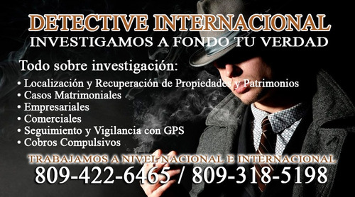 Investigador Privado En Sosua Puerto Plata.18294189898