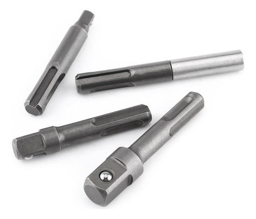 Vástago Sds Plus A Zócalo Hex 1/4 3 Conectores Extensión