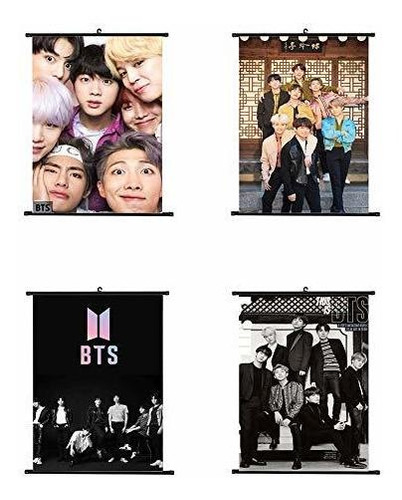 Poster Zyhpick 4 Unids / Set Bts Pintura Colgante Arte Pintu