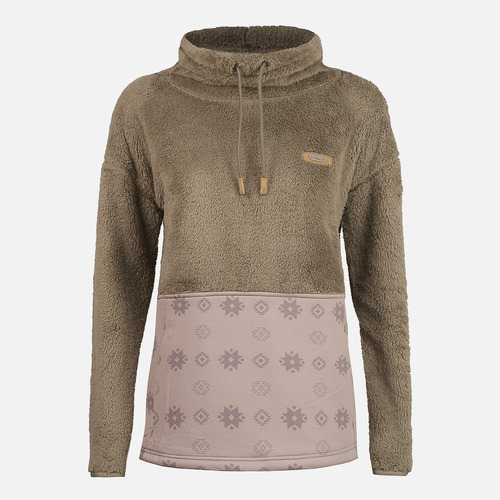 Poleron Mujer Baggy Sweatshirt Taupe Lippi