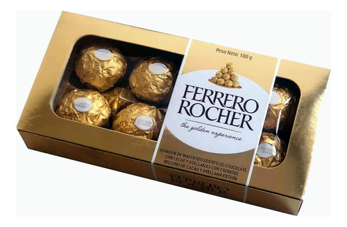 Bombones De Chocolate Rellenos 8u 100g Ferrero Rocher