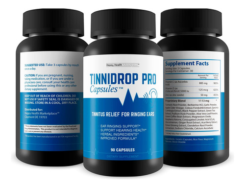 Cápsulas Tinnidrop Pro Nuestro Mejor Alivio Del Tinnitus Los