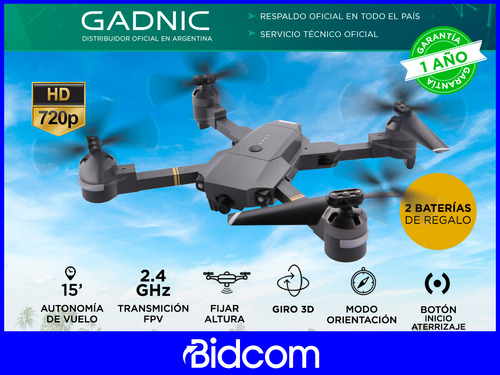 Kit Drone Gadnic Xp1 Con Cámara Hd + Control Inalambrico