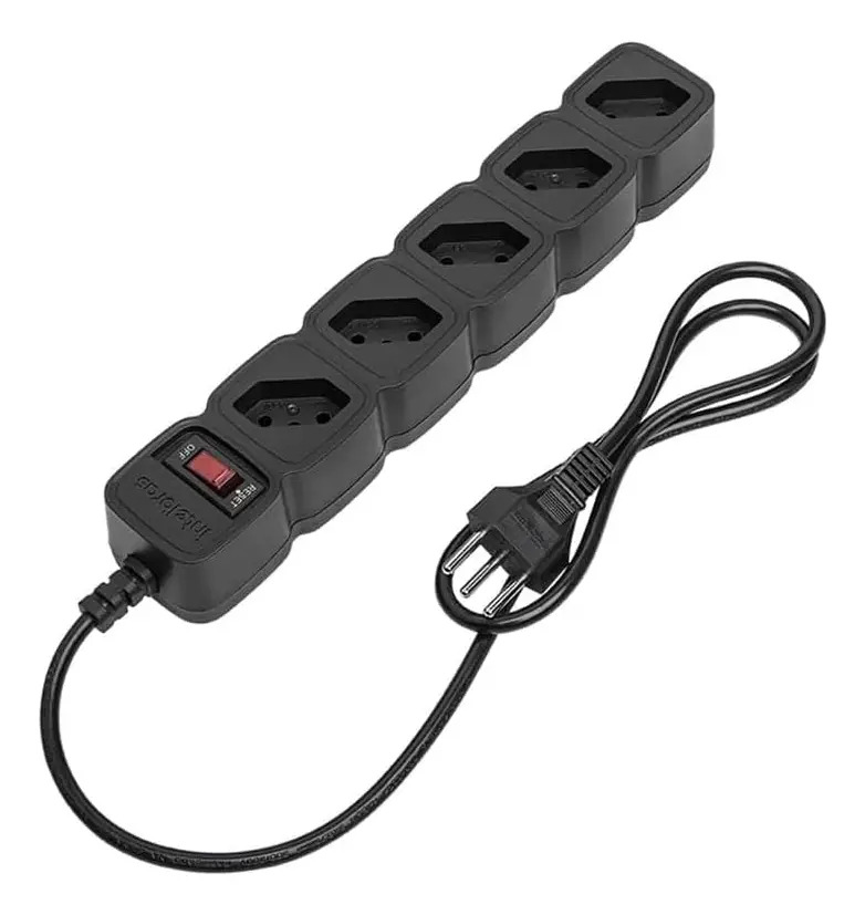 Filtro de Linha 5 tomadas Intelbras Preto EPE205 Bivolt