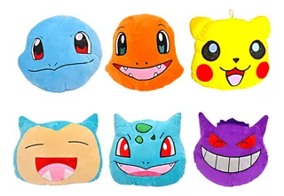 Cojines De Pokemones En Felpa Bulbasaur Pikachu Charmander