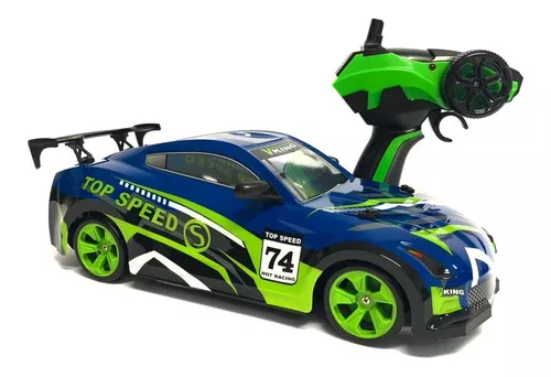 Carro R/c Drift Carrinho Controle Remoto Elétrico 33cm Pneus