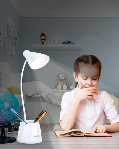 Lampara Escritorio Led Cuello Cisne Flexible 3 Modo