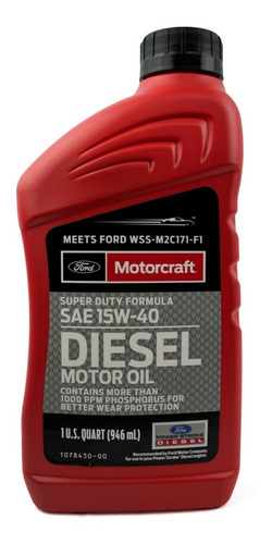 Aceite De Motor Diesel 15w40 Ford Motorcraft 946 Ml