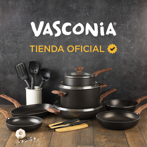 3 Pack Sartenes Vasconia Aluminio C/antiadherente Duraflon®