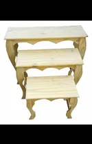Comprar Mesa De Candy Bar X 3 Mesas Plegables Pino Mobiliario