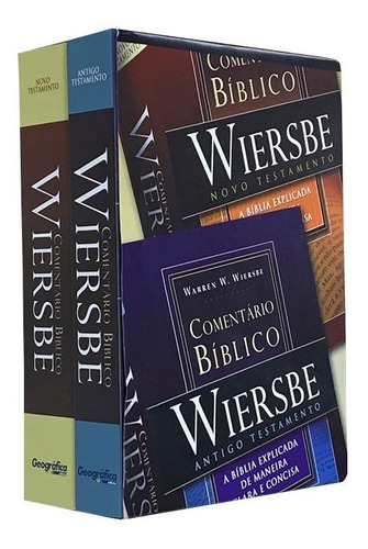 Comentário Bíblico Wiersbe 2 Vol Box At E Nt