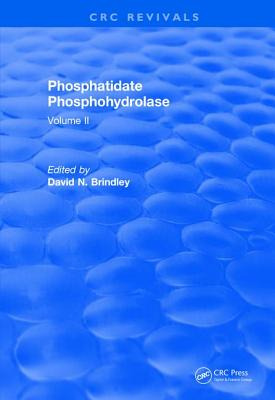 Libro Phosphatidate Phosphohydrolase (1988): Volume Ii - ...