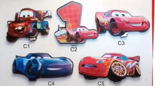 Souvenirs Rayo Mac Queen Cars X10 Servilleteros 14x7cm