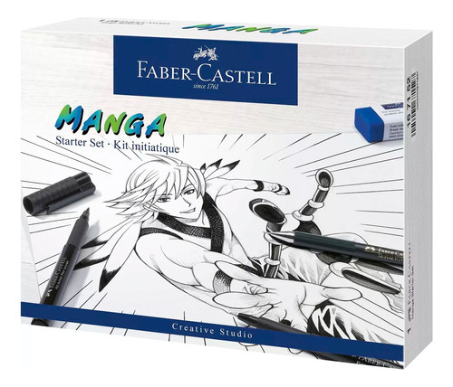 Set Artista Faber Castell Manga + Fijura Plantilla Uso Profe