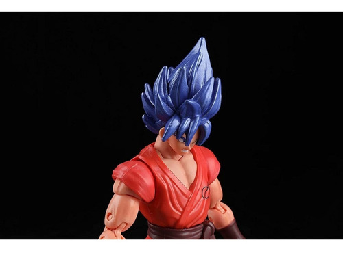 Imagen 4 de 6 de Figura Goku Blue Kaioken Dragonball Super Stars