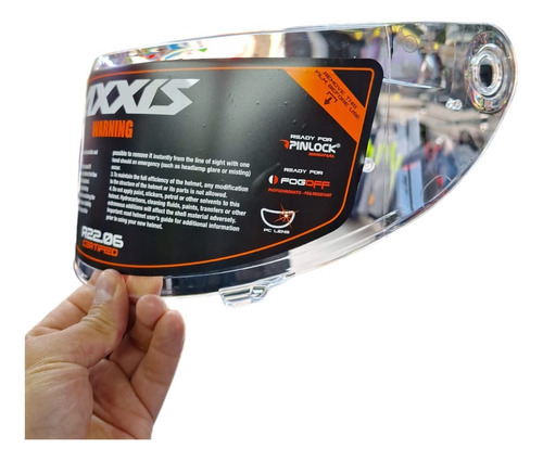 Mica Casco Axxis Draken Original Motoshoptlaloc