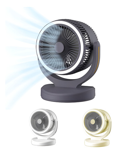 Ventilador Portátil De Circulación De Aire Con Luz Nocturna