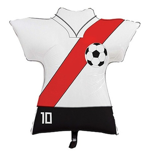 Globo Metalizado Camiseta De River Plate 48 Cm X 62 Cm