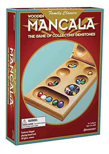 Mancala - Juego Plegable De Madera Real