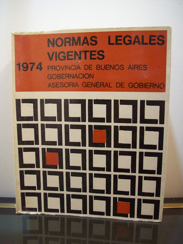 Adp Normas Legales Vigentes 1974 Prov. De Buenos Aires