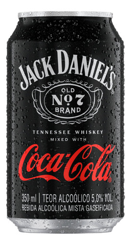 Kit 3 Bebida Mista Whisky Jack Daniel's E Coca-cola 350ml