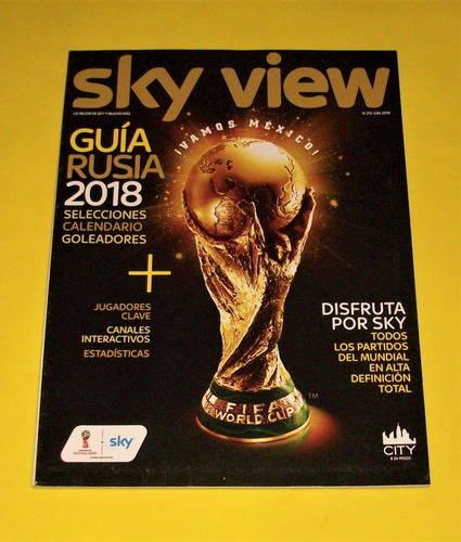 Rusia 2018 Revista Skyview Maradona Pele Laura Pausini