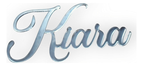 Cake Topper Acrílico Nombre Frontal 15 Cm Dorado Espejado/ Plateado Espejado Nombre Frontal 15 Cm