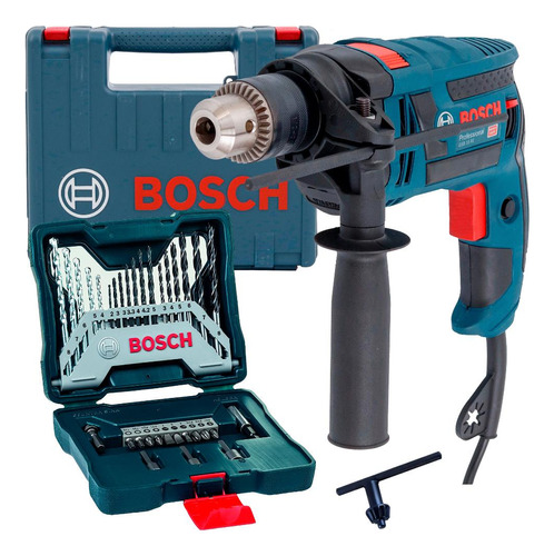 Furadeira Industrial 1/2 Gsb 16re 750w + Kit 30 Peças Bosch