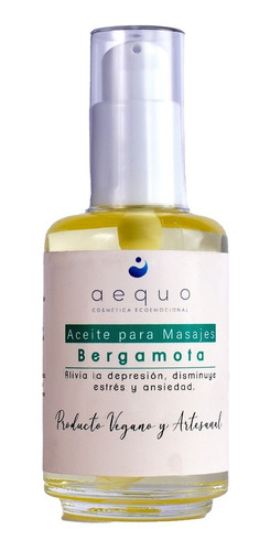 Aceite Masaje Bergamota By Aequo Spa