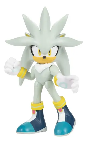 Action Figure Sonic The Hedgehog Modern Silver 6cm | MercadoLivre