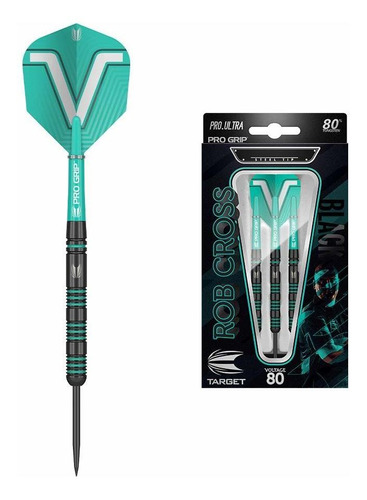 Rob Cross Juego Dardo 80 % Acero Tungsteno Color Negro