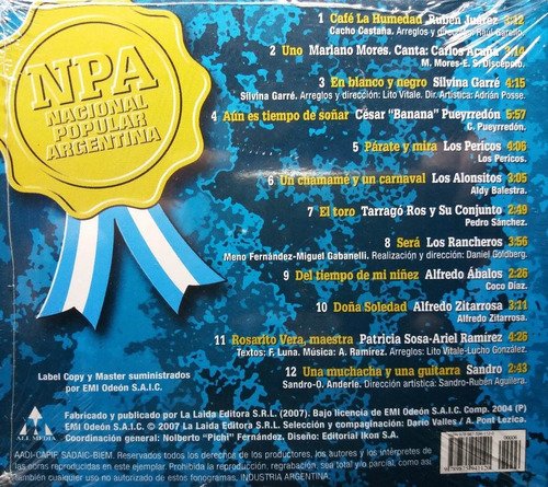 Npa - Interpretes Varios - Sandro - Los Rancheros Cd