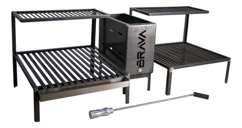 Parrilla Alvenaria Grelha Argentina E Uruguaia Firebox 115cm
