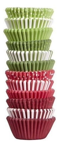 Capacillos De Cupcakes Navideños 300 Piezas Minis