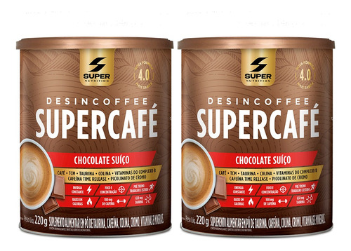 Kit 02 Desincoffee Supercafé Chocolate Suíço