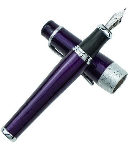 De Lujo Purpura Pluma De Caligrafia Asiatica Punta Dobl...