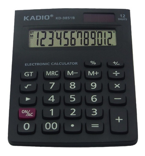 Calculadora Kadio3851b 12 Digitos Matematicas Escolar