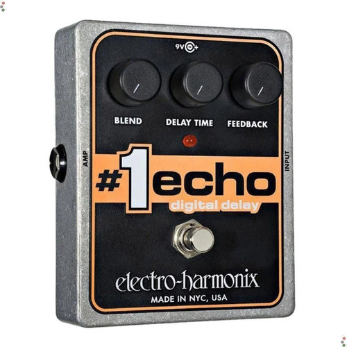Pedal Electro-harmonix #1 Echo1 Digital Delay True Bypass Cor Prata