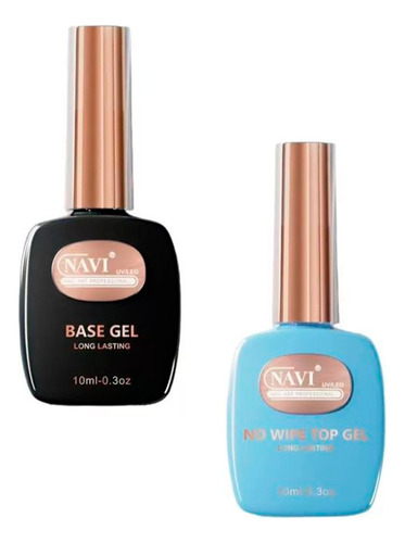 Gel Navi Uv Led Top + Base Coat 10ml Semi Permanente X2 New