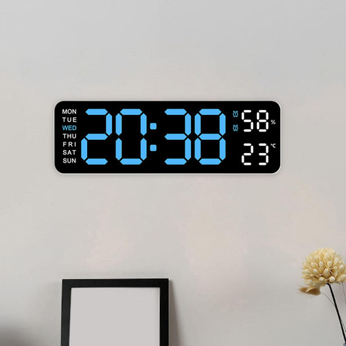 Reloj Despertador Digital Con Montaje En Pared, Alarmas
