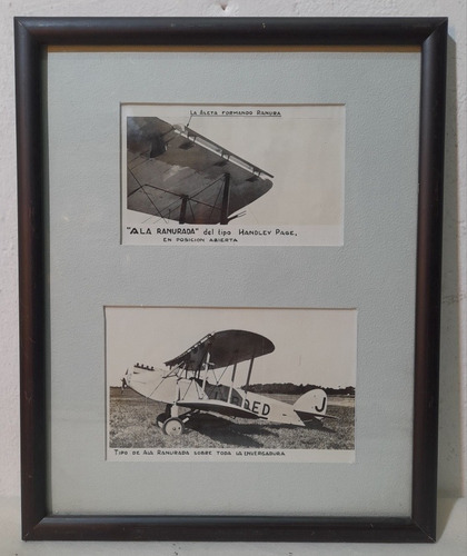 Cuadro De Antiguo Aeroplano Fotografías Enmarcadas L94a