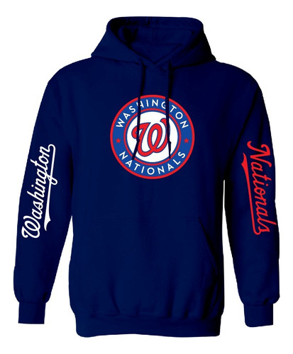 Sudadera Modelo Washington Nationals Estampado En Vinil