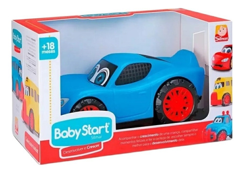 Carrinho Brinquedo Infantil Carrinho Baby Start Silmar Cor Azul